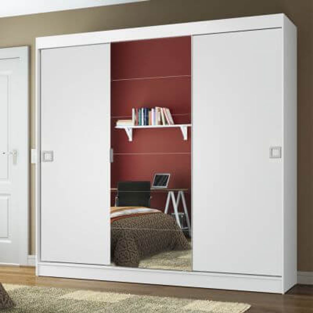 imagem de Guarda-Roupa Casal Veneza 180x205x55 Branco Madesa 1085091E